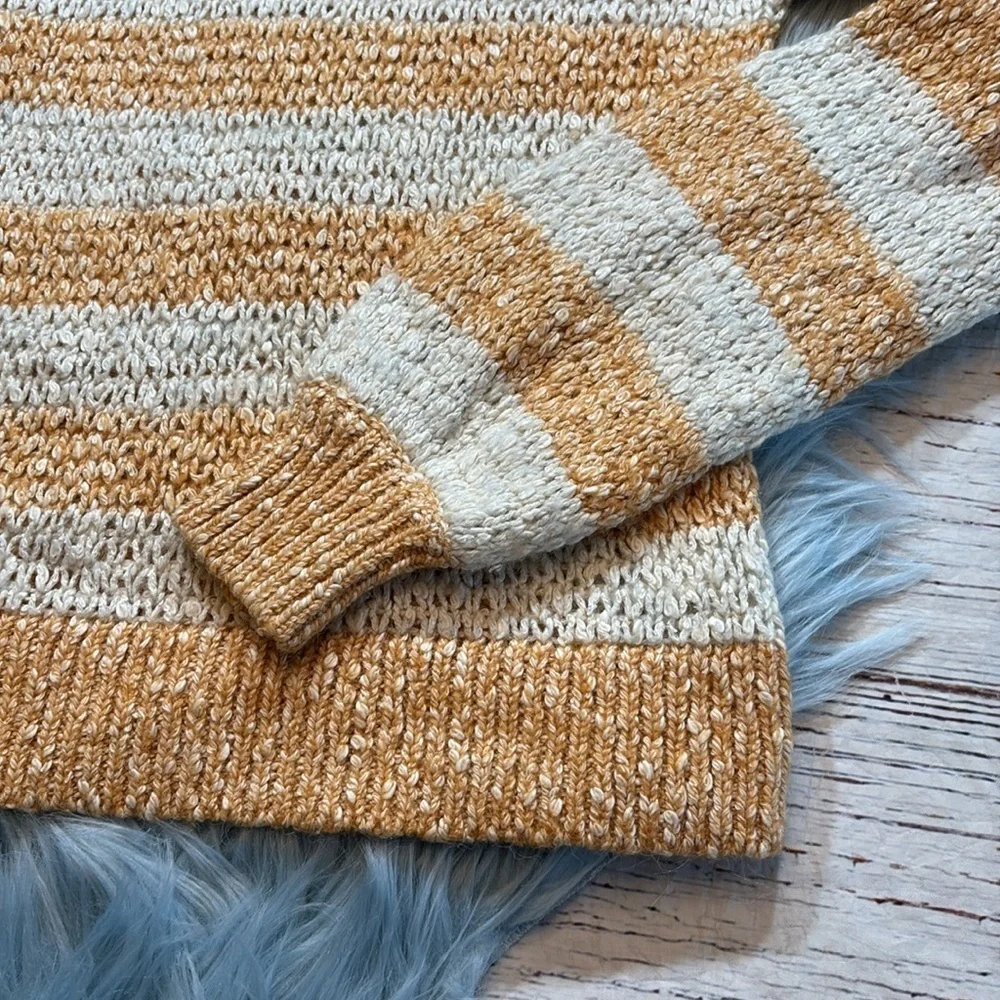 Madewell Baez Pullover Sweater in Stripe sz S